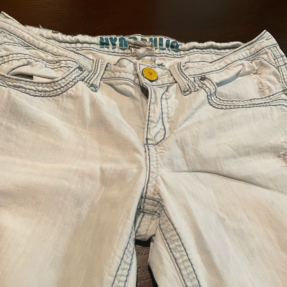 Bleached, Jean capris by Hydraulic